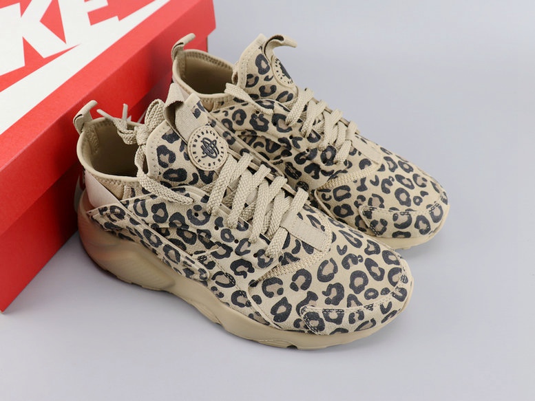 Women Nike Air Huarach Run Ultra Leopard Print Shoes - Click Image to Close
